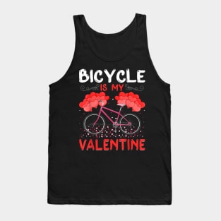 Bicycle Is My Valentine Bicycle ValentineS Day Tank Top